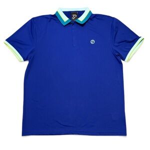 Men's IJP DESIGN Performance Golf Polo with Zip Closure Size XL